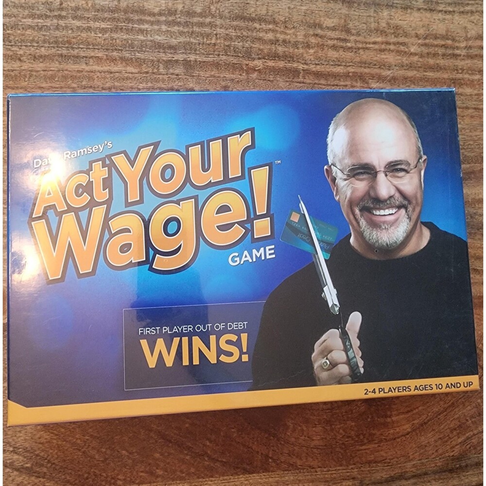 Dave Ramsey Act Your Wage! Money Board Game 2-4 Players Ages 10+ New Sealed
